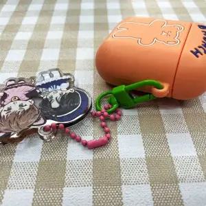 [하프클럽/]열쇠고리 부자재 D모양 회전 키링고리 컬러 5P