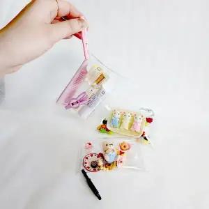 [하프클럽/]투명 똑딱이 PVC 파우치 키링