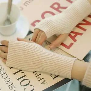 [하프클럽/]남녀공용 부드러운 니트 핸드워머 장갑 손목 방한