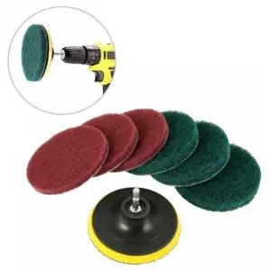 전동드릴 브러쉬 세척솔 크린 수세미 7종 세트 전동드릴수세미 전동드릴브러쉬