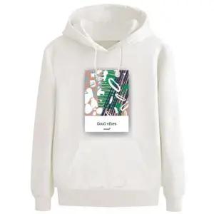 키밍 Good Vibes 후드티 힙합아트 예술적 그림 맨투맨 W50C876