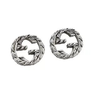 구찌 YBD457109001 (457109 J8400 0811) 인터로킹 G 실버 귀걸이