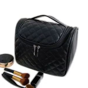 캐리어파우치 퀄팅 메이크업 파우치 블랙) 캐리어파우치 여행파우치 l