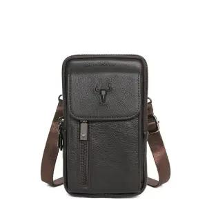 남자 여행 핸드폰 여권 가죽 미니크로스백 남자핸드폰가방 여행용크로스백 크로스백남성