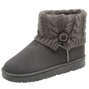 여자 니트 카라 부츠 겨울 방한 캐주얼 슈즈 니트카라부츠 여성니트부츠 겨울부츠여성