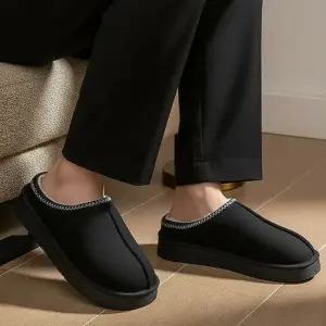 남자 겨울 데일리 키높이 털슬리퍼 뮬슈즈 남자털슬리퍼 겨울뮬슈즈남성