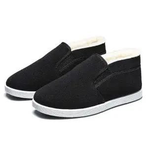 남자 데일리 방한 기모 슬립온 털슈즈 남자기모슬립온 방한슬립온남성 털안감슬립온