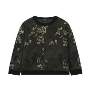 [버커루] 남성) 카모 패턴 니트 풀오버 (B254KT202P)