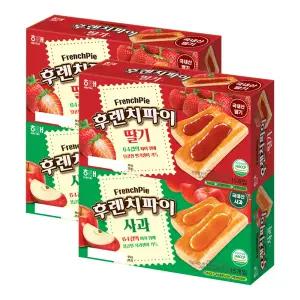 해태제과 후렌치파이 딸기 192g 2개 + 사과 192g 2개 (4개)