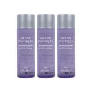 아스파시아 4u 딥 후레쉬 클렌징 오일 100ml 3개입 메이크업