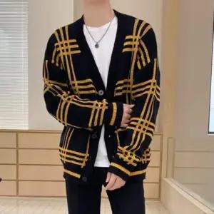 남성 3컬러 클래식 트렌드 스트릿 체크 가디건 IS-JK16