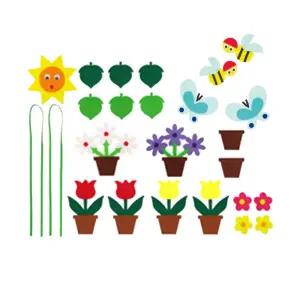 환경꾸미기세트 봄꽃 화분 봄 환경판 펠트 소품