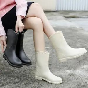 여성 캐주얼 미들 가을 다용도 패션 장마 레인부츠 신발 여자장화 남자장화 남자레인부츠
