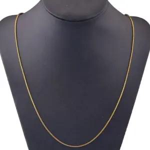 골드 여자 패션 체인 패션 라인 목걸이 18kgp