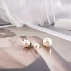 [시후주얼리]오스트리아산 스와 진주 베이직은침귀걸이 10mm 8mm 6mm EA464E