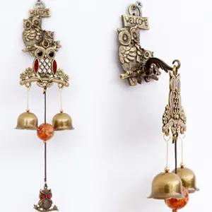 웰컴부엉이2P종피레드장식용문 인테리어 도어 벽장식 문장식 풍경 용풍경