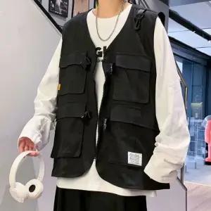 패치 데일리 3컬러 조끼 남자 베스트 더블 빅포켓 남성 스트릿