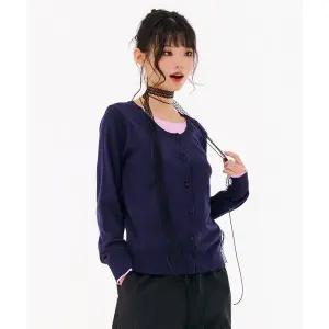 [하프클럽/체이스컬트]W 레이어드 니트 가디건