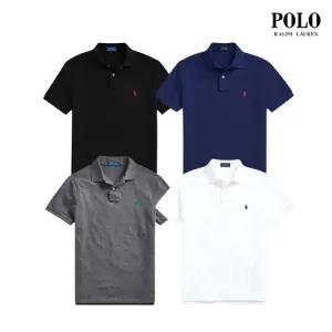 [폴로랄프로렌] 폴로랄프로렌 남성용 커스텀 슬림핏 카라 반팔티