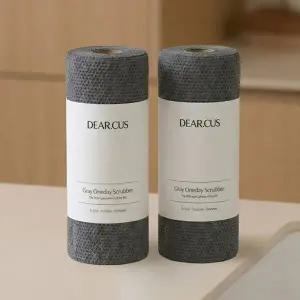 [디어커스] 그레이 원데이 수세미 에코컷 100매 2P