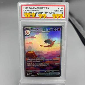 DIY PTCG  카드 컬렉션  MEW EN CHARIZARD ex  일러스트 레어 10점 게임 선물
