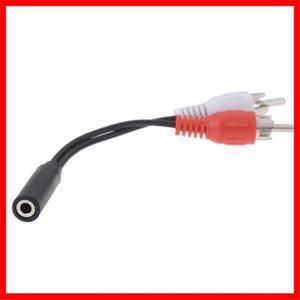 1pcs 2in1 오디오 케이블 3.5mm ~ 2rca 더블 헤드 어댑터 전기 액세서리