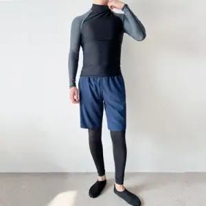 DHO3379 남자비치웨어반바지워터레깅스세트 SBA227 네이비 비치웨어 래쉬가드