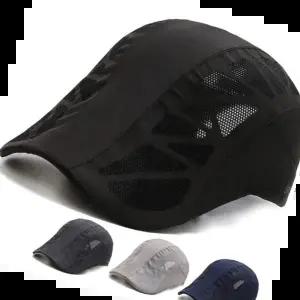 할아버지선물 키밍 여름 중년 베레모 망사 매쉬 자외선차단 통풍