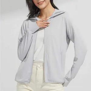 여자 HY82PO72 여름 스포츠 쿨링 냉감 후드 집업 점퍼 코디