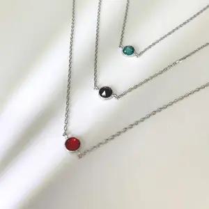 스와로브스키 실버 데일리 탄생석 팔찌