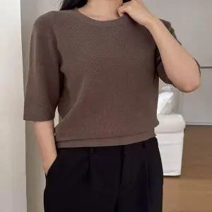 5컬러 ZW79OO58 라운드넥 단정한 던 베이직 심플 니트티셔츠