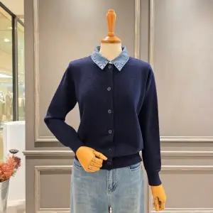 [대구백화점] [아니베에프]데님 카라 단추 니트(A61KPO400)