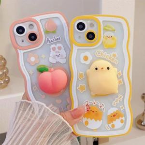 귀여운 3D 인형 웨이브 폰 케이스 삼성 갤럭시 A56 A36 s25 buddy3 A16 A14 A24 커버 s23ultra jump3 A35 A26 A55 s24 A23 A15 소프트