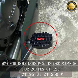 존테스 G1-125 155-U1 150V 리어 풋 브레이크 레버 페달 확장 연장 페그 패드 익스텐더 G1 U1