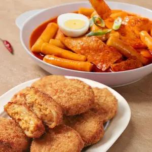 [33떡볶이] 오리지널 떡볶이 566g 1팩 +고로케 2개