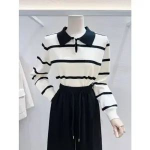 [갤러리아] [LAP]클래식 스트라이프 카라니트 (AS7XG163)