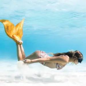 인어 머메이드핀 머메이드테일 모노핀 마히나 프리다이빙