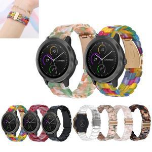 투명 송진 스트랩 밴드, Garmin Venu 3 SQ 2 plus 165 245 255 265 645 158 Vivoactive 4 5, 20mm