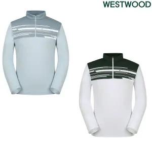 [롯데백화점]웨스트우드 남성 봄 가로 배색 등산집업셔츠 WO1MCTS301