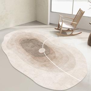 타원형 거실 디자인 러그 인테리어 사계절 포인트