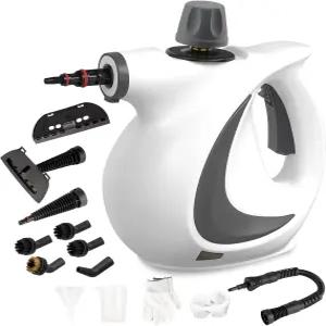 14피스 액세서리 세트가 포함된 휴대용 스팀 클리너 가정용 자동차 실내 타일 그라우트 홈 청소용 찜기