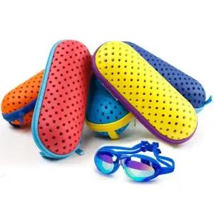수경케이스 물안경 EVA 수영 고글 보관함 클립 앰프 배수 구멍 보호 케이스 통기성 남녀공용