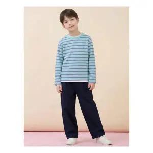 매장정품 [빈폴키즈] 스트라이프 긴소매 티셔츠 라이트 그린 246346