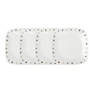 [코렐]씨드 사각소접시 4P 세트