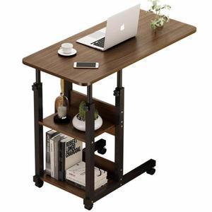 침대용 이동식 리프트 책상 협탁 60x40cm 진그레이 철제 다크월넛 기숙사 쇼파 침대