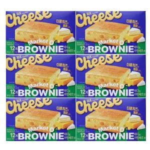 오리온 마켓오 브라우니 체다& 까망베르맛 12p x 6개