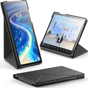 삼성 갤럭시 탭 A11 플러스/A9 플러스 11인치 5G용 INFILAND 케이스 가로 및 세로 스탠드가 있는 슬림