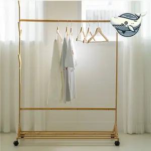 원목이동식 원목옷걸이 원목옷 걸이 이동 원목 오피스텔 이동식 옷걸이 수납 사무실 행거