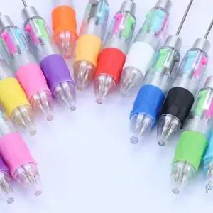4색 DIY 볼꾸 동대문 펜꾸미기 비즈 볼펜 꾸미기 펜꾸 재료 선물 볼펜대