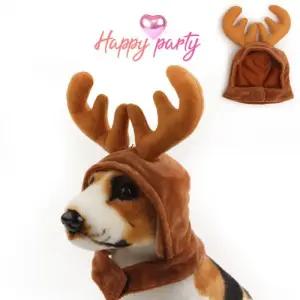 해피파티 펫 강아지 크리스마스 사슴뿔 모자